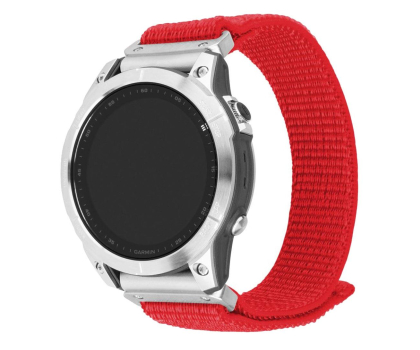 Pasek i akcesoria do zegarków FIXED Sporty Strap do Garmin Fenix QuickFit (22mm) czerwony